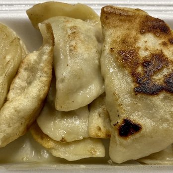 Spirit Bistro - 12 big pork dumplings - $12/12 - dough to meat ratio higher than average but taste is good - Chinese Near Me - Edmonton, Alberta Spirit Bistro - 12 big pork dumplings - $12/12 - dough to meat ratio higher than average but taste is good - Chinese Near Me - Edmonton, Alberta