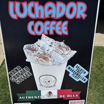 Luchador Coffee - Sign outside - Coffee & Tea Near Me - Tulsa, Oklahoma Luchador Coffee - Sign outside - Coffee & Tea Near Me - Tulsa, Oklahoma