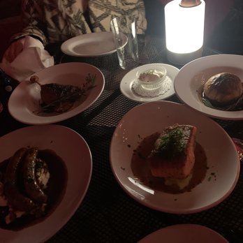 Bia - We had duck and the fish dish - that's the bangers and mash at left - New American Near Me - Rhinebeck, New York Bia - We had duck and the fish dish - that's the bangers and mash at left - New American Near Me - Rhinebeck, New York