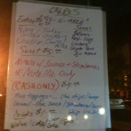 Menu from the Firestone food truck event on 7/20/11. Menu from the Firestone food truck event on 7/20/11.
