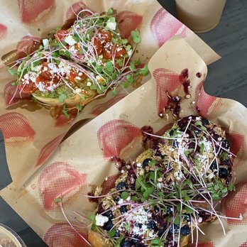 Toast & Coffee - Blueberry smash avocado toast and the traditional avocado toast - Coffee & Tea Near Me - Oklahoma City, Oklahoma Toast & Coffee - Blueberry smash avocado toast and the traditional avocado toast - Coffee & Tea Near Me - Oklahoma City, Oklahoma