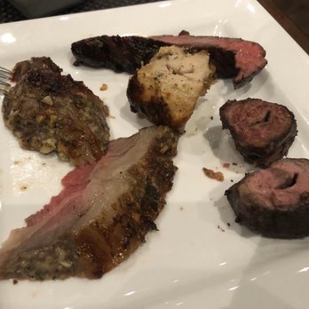 Rodizio Grill - Leg of lamb, more of the garlic sirloin and tri-tip, and their Parmesan pork. 4/5 -- the leg of lamb redeemed this plate. - Brazilian Near Me - Henderson, Nevada