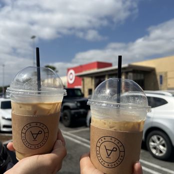 Van Dyke Coffee Roasters - Iced Vanilla Latte w Oatmilk - Coffee & Tea Near Me - Buena Park, California Van Dyke Coffee Roasters - Iced Vanilla Latte w Oatmilk - Coffee & Tea Near Me - Buena Park, California