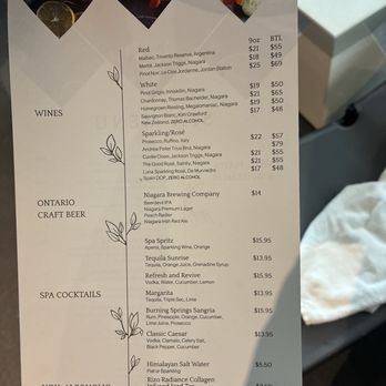 Burning Springs Spa & Thermal Pools - Menu options - Day Spas Near Me - Niagara Falls, Ontario Burning Springs Spa & Thermal Pools - Menu options - Day Spas Near Me - Niagara Falls, Ontario