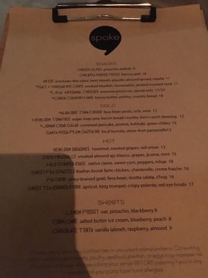 Menu photo 4 Spoke Wine Bar Somerville, MA Menu photo 4 Spoke Wine Bar Somerville, MA