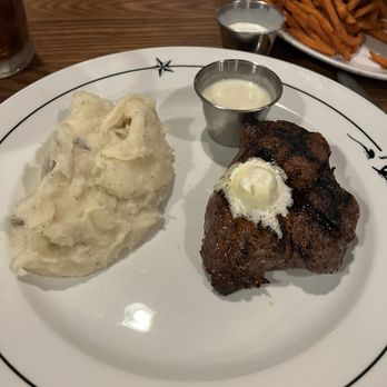 Saltgrass Steak House - 8 oz sirloin, mashed potatoes - American Near Me - Sugar Land, Texas Saltgrass Steak House - 8 oz sirloin, mashed potatoes - American Near Me - Sugar Land, Texas