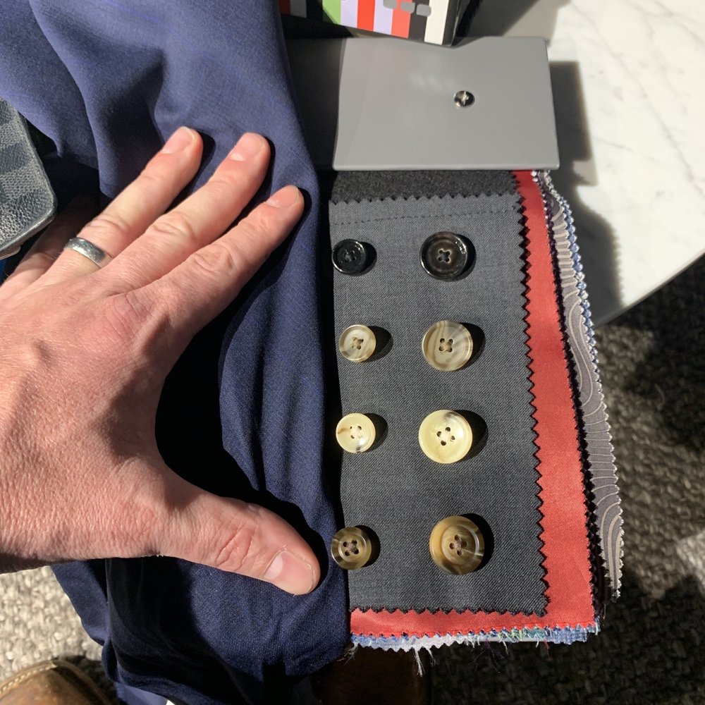 Indochino - Some of the selections for buttons. - Men's Clothing Near Me - Austin, Texas Indochino - Some of the selections for buttons. - Men's Clothing Near Me - Austin, Texas