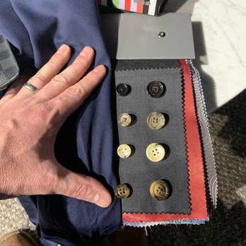Indochino - Some of the selections for buttons. - Men's Clothing Near Me - Austin, Texas
