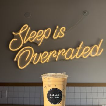 Blk Dot Coffee - Iced Spanish Latte - Sandwiches Near Me - Orange, California