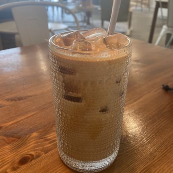 Simply Brew Cafe - Iced Lavender Latte + oat milk - Coffee & Tea Near Me - Cleveland, Tennessee Simply Brew Cafe - Iced Lavender Latte + oat milk - Coffee & Tea Near Me - Cleveland, Tennessee