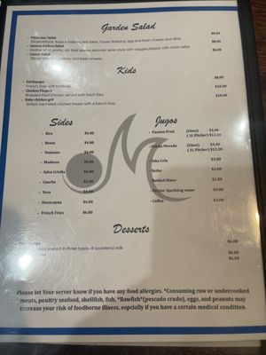 Menu photo 3 Pisco Mar Indianapolis, IN