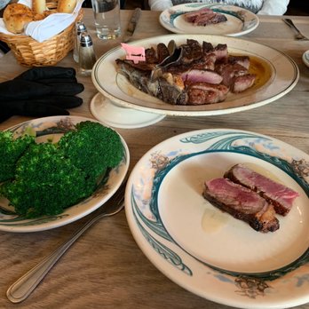 Peter Luger - Steak for Two with Broccoli - Steakhouses Near Me - Brooklyn, New York Peter Luger - Steak for Two with Broccoli - Steakhouses Near Me - Brooklyn, New York