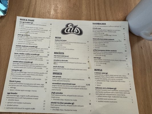 Menu photo 1 Eats San Francisco, CA Menu photo 1 Eats San Francisco, CA