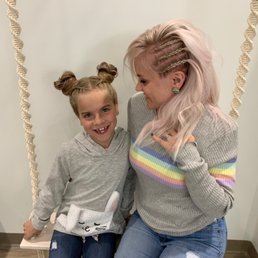 We both got our hair done and Monroe wanted her hair up! Great experience We both got our hair done and Monroe wanted her hair up! Great experience