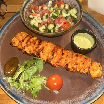 Chelo - Chicken barg with salad instead of rice. - Persian/Iranian Near Me - Roswell, Georgia