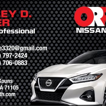Orr Nissan - Call for a new or used ride from Harley D - Car Dealers Near Me - Shreveport, Louisiana Orr Nissan - Call for a new or used ride from Harley D - Car Dealers Near Me - Shreveport, Louisiana