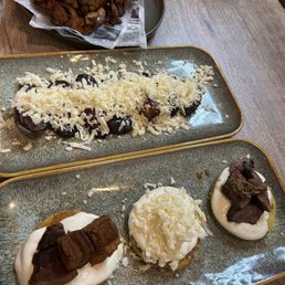 Arepa, Sweet Plantains W/ Cheese & Nata, and Trio Cachapas