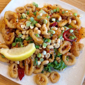 Anthony's Seafood - Kung pao calamari. Overrated. - Seafood Near Me - Middletown, Rhode Island