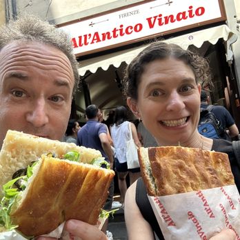 All'Antico Vinaio - Cow Cheese Sandwich and Pistachio Cream Sandwich - Sandwiches Near Me - Florence, FI All'Antico Vinaio - Cow Cheese Sandwich and Pistachio Cream Sandwich - Sandwiches Near Me - Florence, FI