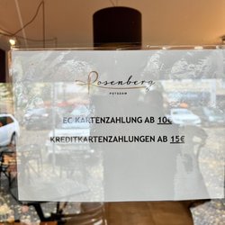 Rosenberg - Kartenzahlungen sind erst ab 10 Euro mit der Girokarte möglich.