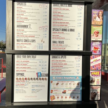 Andy's Frozen Custard - Menu - Desserts Near Me - Mesa, Arizona