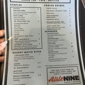 Lucy's - Menu - Coffee & Tea Near Me - Grand Rapids, Michigan