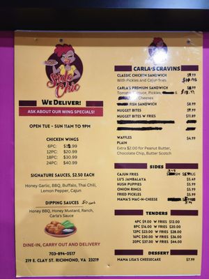 Menu photo 7 Side Chic Richmond, VA