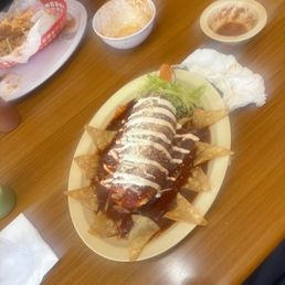 a plate of mexican food a plate of mexican food