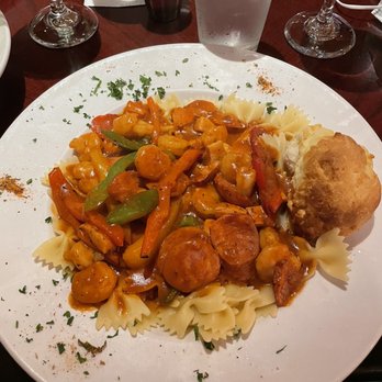 Copeland's - Jambalaya with bow tie pasta. - Cajun/Creole Near Me - Atlanta, Georgia Copeland's - Jambalaya with bow tie pasta. - Cajun/Creole Near Me - Atlanta, Georgia