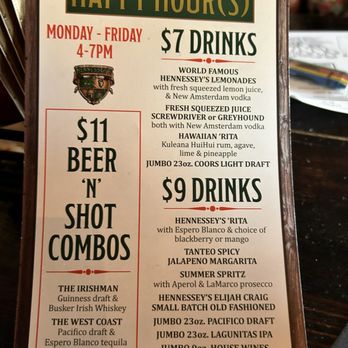 Hennessey's Tavern - Menu - happy hour, 2025 summer - Irish Pub Near Me - Manhattan Beach, California Hennessey's Tavern - Menu - happy hour, 2025 summer - Irish Pub Near Me - Manhattan Beach, California