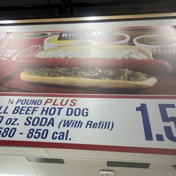 Costco - I couldn't resist ordering the all-beef hot dog and fountain beverage for $1.50 - Wholesale Stores Near Me - Harrisburg, Pennsylvania