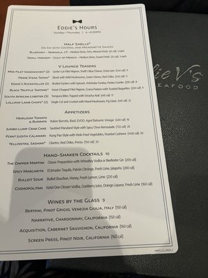 Menu photo 2 Eddie V's Prime Seafood Austin, TX Menu photo 2 Eddie V's Prime Seafood Austin, TX