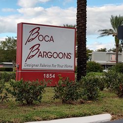Boca Bargoons - Sign to look for great fabrics!