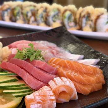 Yuka Sushi Bar - 4 Kinds Sashimi Set - Sushi Bars Near Me - Sandy Springs, Georgia Yuka Sushi Bar - 4 Kinds Sashimi Set - Sushi Bars Near Me - Sandy Springs, Georgia