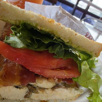 La Tour Cafe - Chicken chimichurri sandwich-- like a chicken BLT! - Cafes Near Me - Honolulu, Hawaii La Tour Cafe - Chicken chimichurri sandwich-- like a chicken BLT! - Cafes Near Me - Honolulu, Hawaii