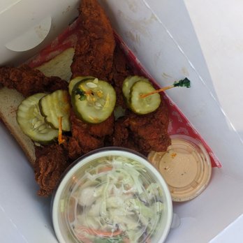 Cluck & Blaze - Chicken Tender combo with coleslaw - Chicken Shop Near Me - Long Beach, California