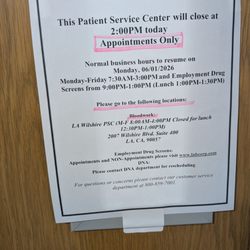 Labcorp - Without notice, walk in patient are refused... This has happened to me twice