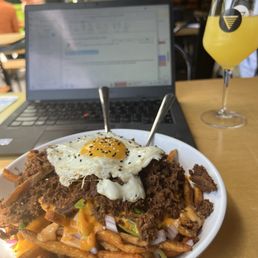 Bulgogi Fries and CINCH Orange tango. Bulgogi Fries and CINCH Orange tango.