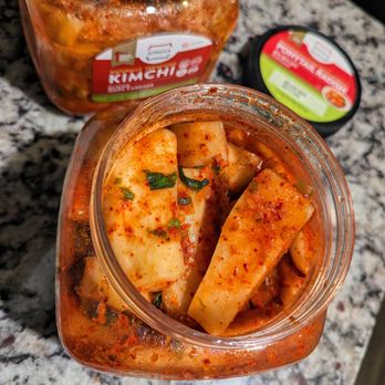 Costco Wholesale - Inside a fresh jar of Jongga Ponytail Radish kimchi $10.99 (Chonggak). First time spotting this product at Costco in Durham, NC. - Wholesale Stores Near Me - Durham, North Carolina