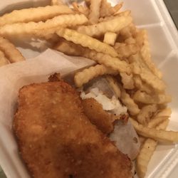 Fried fish and fries