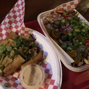Mad Oak - Lumpia and pork belly sisig fries - Bars Near Me - Oakland, California Mad Oak - Lumpia and pork belly sisig fries - Bars Near Me - Oakland, California