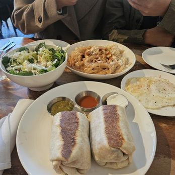 Lula Cafe - Pasta 'Yiayia' Classic Lula Breakfast Burrito Farro and Quinoa Bowl - New American Near Me - Chicago, Illinois