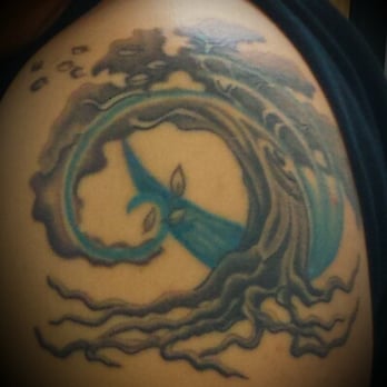 Little Tsunami Tattoo - Tree of life with gust of wind. Done by Chanel. - Tattoo Near Me - Kapaa, Hawaii Little Tsunami Tattoo - Tree of life with gust of wind. Done by Chanel. - Tattoo Near Me - Kapaa, Hawaii