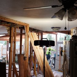 One Sixth Construction - North wall gone, both the living room and kitchen!