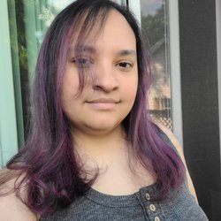 Salon de Joi - Purple hair!
