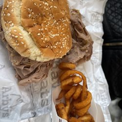 Arbys Roast Beef - I ordered the #2 double roast beef. Small size with curly fries.