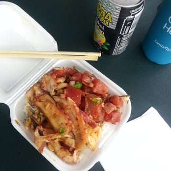 Ono Seafood - Poke bowl with tako and ahi! - Seafood Near Me - Honolulu, Hawaii Ono Seafood - Poke bowl with tako and ahi! - Seafood Near Me - Honolulu, Hawaii