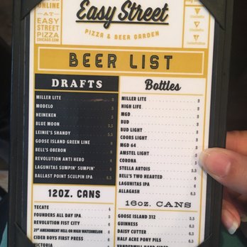 Easy Street - Beer list - Pizza Near Me - Chicago, Illinois Easy Street - Beer list - Pizza Near Me - Chicago, Illinois