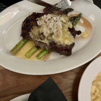 Oak House - Ribeye Oscar - New American Near Me - Birmingham, Alabama Oak House - Ribeye Oscar - New American Near Me - Birmingham, Alabama