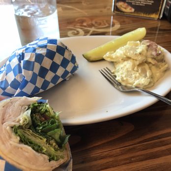 Augie's - Turkey pesto wrap with potato salad - Delis Near Me - Orofino, Idaho